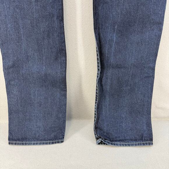 True Religion Men's Jeans 34 Dark Blue Skinny Pocket Flap Preppy Normcore Jeans - Picture 6 of 14